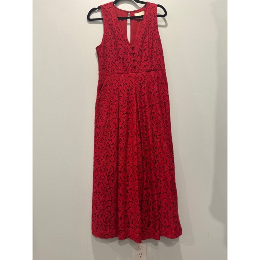 Women's Moulinette Soeurs Red Jumpsuit Size 6